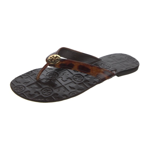 EUC Tory Burch Leather flip flops - Picture 2 of 5